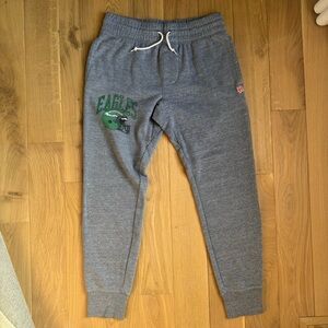 Vintage style Philadelphia Eagles sweatpants with helmet Design